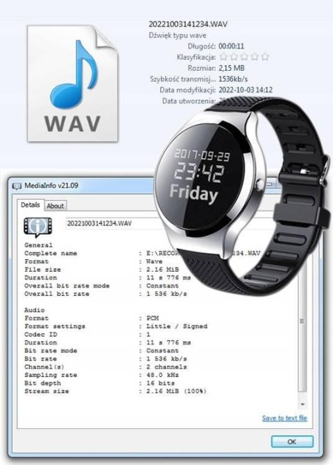 Dyktafon JNN S8 LUXURY-GOODS