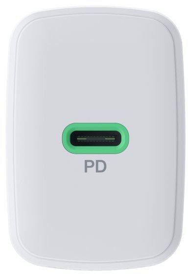 ŁADOWARKA SIECIOWA Greencell PowerSource Solo30 30W 1xUSB-C PD 3.0 QC 4.0+ biała GREEN CELL