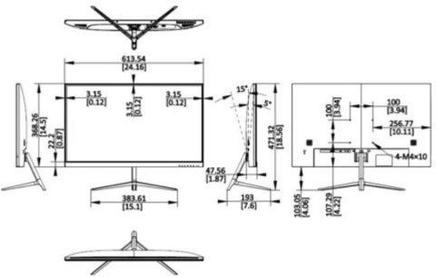 Monitor Hikvision DS-D5027F3-2P2S HIKVISION