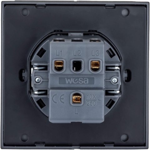 Przycisk dzwonkowy szary WESA - CC TR 06 VCX