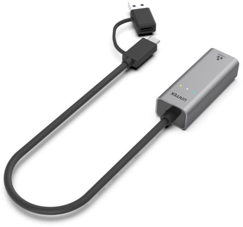Unitek Hybrydowy adapter USB-C/USB-A do sieci UNITEK