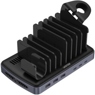 Unitek Stacja ładująca 3 x USB-A 20W, 3 x USB-C PD 60W, 80W UNITEK