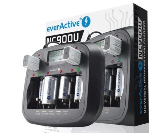 Ładowarka procesorowa do akumulatorków AA / AAA / C / D / 6F22 / 9V everActive NC-900U EVERACTIVE