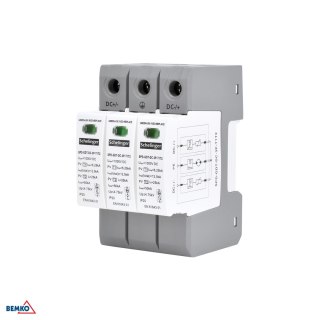 Ogranicznik przepięć 3P 8kA DC 1200V KLASY T1T2 SCHELINGER SCHELINGER