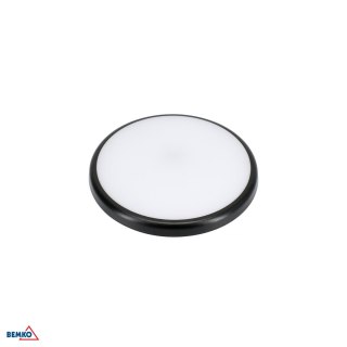 Plafoniera LED DIAna 16W 4000K 1600LM IP66 czarna CZ. MIKR. Z FUNKCJA półcienia BEMKO