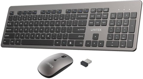 Zestaw bezprzewodowy Unitek SlimDuo 2.4Ghz UNITEK