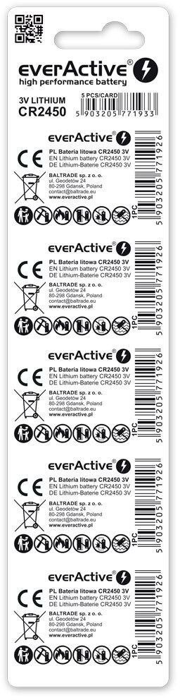 Bateria CR2450 everActive (blister 5 szt.) EVERACTIVE