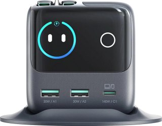 Ładowarka biurkowa Joyroom Podix Jr-TRD01 GaN 140 W 1x USB-C 2x USB-A + zwijane kable 2x USB-C JOYROOM