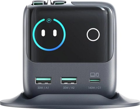 Ładowarka biurkowa Joyroom Podix Jr-TRD01 GaN 140 W 1x USB-C 2x USB-A + zwijane kable 2x USB-C JOYROOM