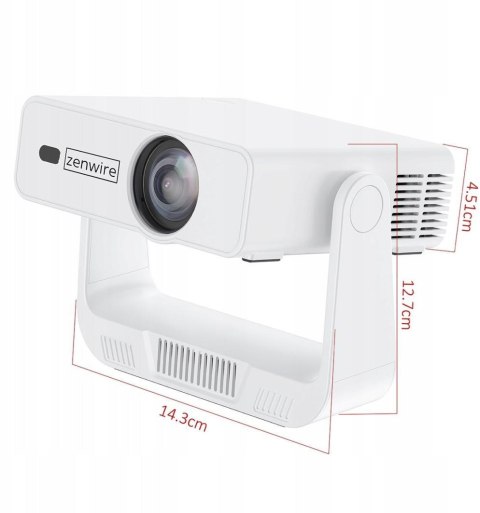 Mini Projektor Przenośny Rzutnik Android 14 WiFi 360 Full HD 4K do Telefonu Zenwire IMC260 ZENWIRE