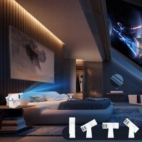 Mini Projektor Przenośny Rzutnik Android 14 WiFi 360 Full HD 4K do Telefonu Zenwire IMC260 ZENWIRE