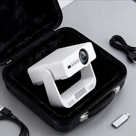 Mini Projektor Przenośny Rzutnik Android 14 WiFi 360 Full HD 4K do Telefonu Zenwire IMC260 ZENWIRE