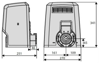 Napęd/siłownik BFT ARES ULTRA BT B1000 do 1000kg bram przesuwnych BFT