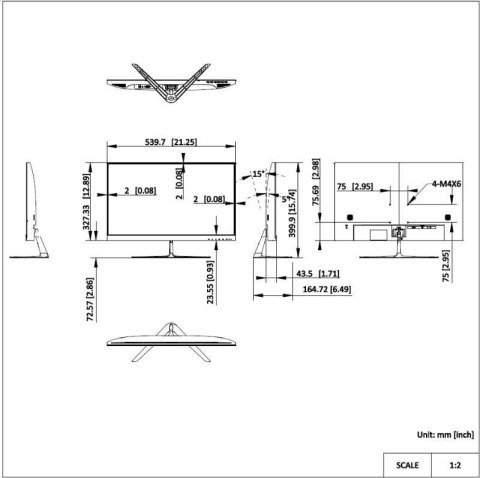 MONITOR HIKVISION DS-D5024F2-BV2S HIKVISION