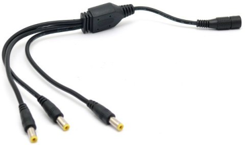 ROZGAŁĘŹNIK NA 3 WTYKI 2,1/5,5 Z GNIAZDEM SUNNY