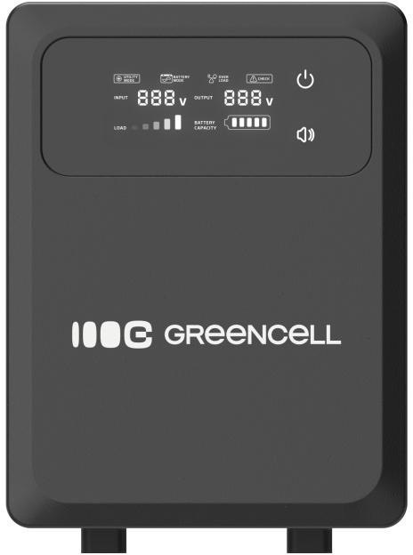 UPS ZASILACZ AWARYJNY Greencell PowerCore 2000VA 1200W AVR 24VDC LCD GREEN CELL