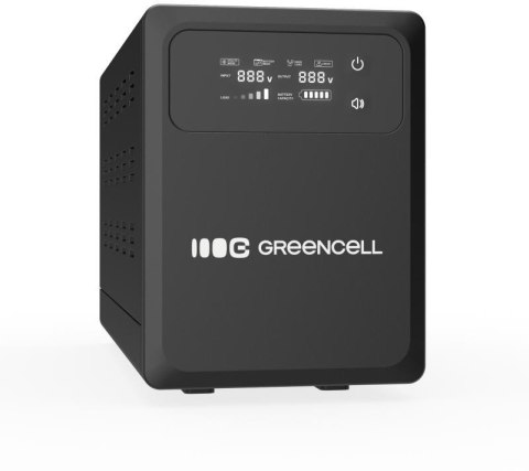 UPS ZASILACZ AWARYJNY Greencell PowerCore 2000VA 1200W AVR 24VDC LCD GREEN CELL