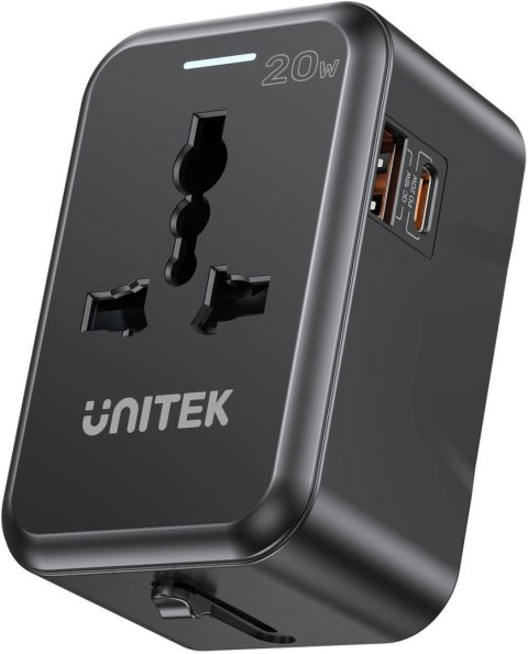 Unitek Ładowarka podróżna EU/US/UK/AUS PD 20W UNITEK