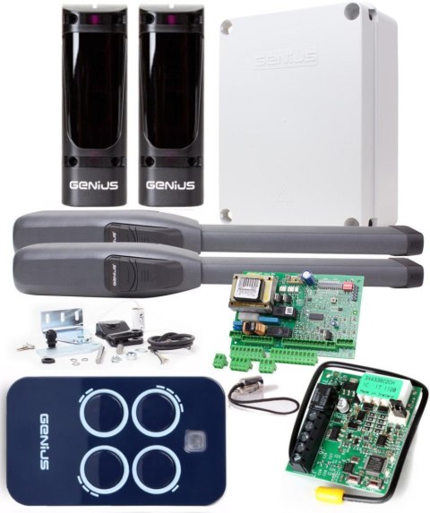 Zestaw Genius Sirocco 250 do 5m bram dwuskrzydłowych GENIUS