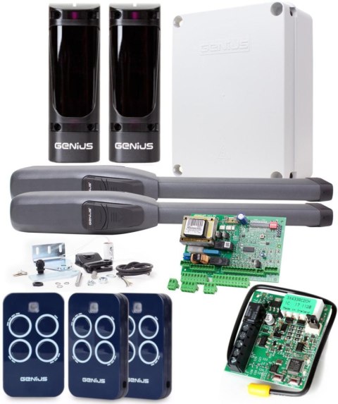 Zestaw Genius Sirocco 250 do 5m bram dwuskrzydłowych GENIUS