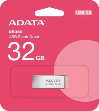 Adata Pendrive UR350 32GB USB3.2 Gen1 Metal brązowy ADATA