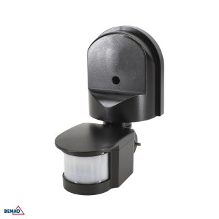Czujnik ruchu PIR 1200W 180* czarny BEMKO