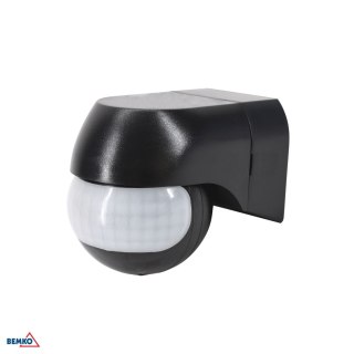 Czujnik ruchu PIR 800W 180* czarny BEMKO