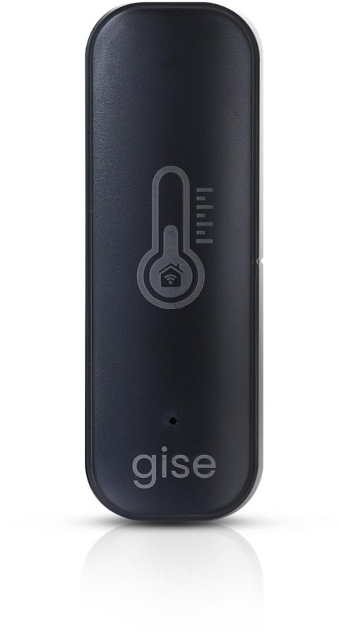 GISE Smart Czujnik temperatury i wilgotności Wi-Fi Czarny | Tuya | GTHS-WF-01-B GISE
