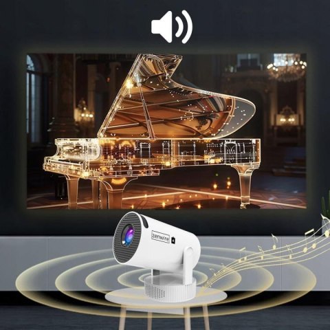 Mini Projektor Android Wifi Rzutnik Full HD Bluetooth z Baterią Zenwire K400 ZENWIRE