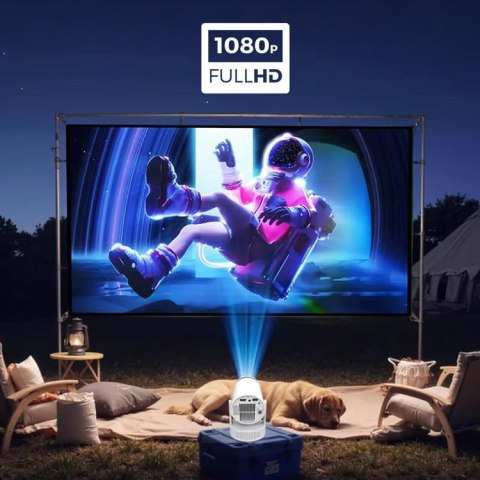 Mini Projektor Android Wifi Rzutnik Full HD Bluetooth z Baterią Zenwire K400 ZENWIRE