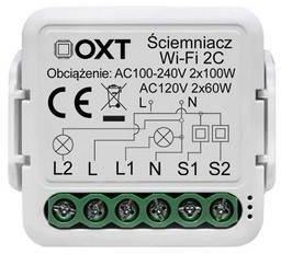 Moduł OXT mini ściemniacz 2 obwody WiFi TUYA T226 OXT