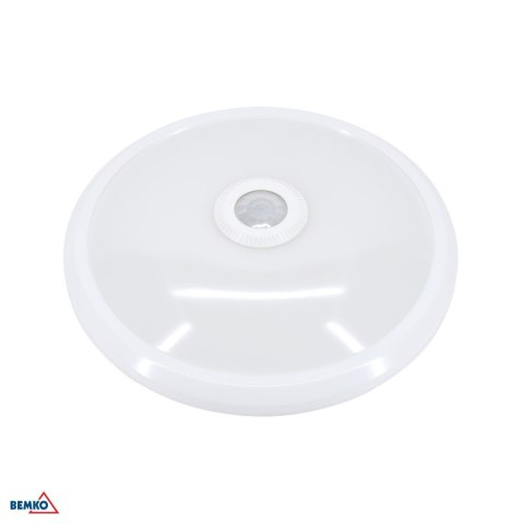 Plafoniera LED DORIA 12W 4000K 1000LM IP20 cz. pir BEMKO