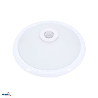 Plafoniera TAZAN Z CZUJ. PODCZER. 2X40W E27 IP20 sztkło+STAL+PLASTIK BEMKO