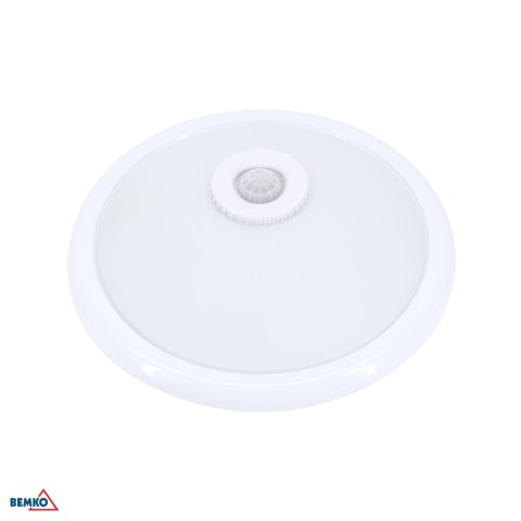 Plafoniera TAZAN Z CZUJ. PODCZER. 2X40W E27 IP20 sztkło+STAL+PLASTIK BEMKO