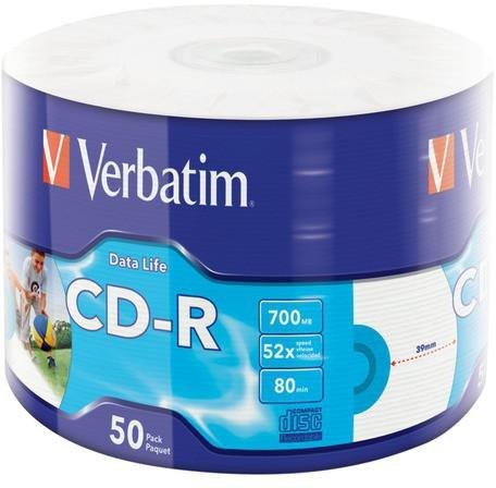 Płyty CD-R Verbatim Extra Protection Printable (50szt) VERBATIM