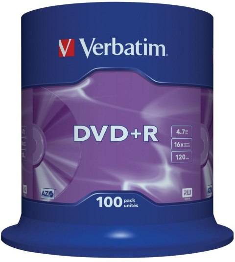 Płyty DVD+R Verbatim AZO (100szt) VERBATIM