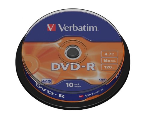 Płyty DVD-R Verbatim AZO (10szt) VERBATIM
