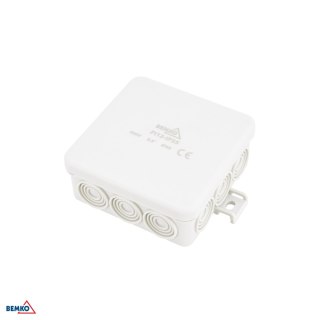 Puszka Instalacyjna natynkowa 85x85x36.5MM IP55 12P JASNOSZARA BEMKO