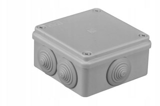 Puszka hermetyczna 100 x 100 x 50 dławik IP65 bezhalogenowa, szara PAWBOL S-BOX 106 PAWBOL