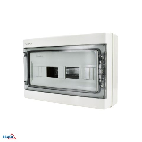 Rozdzielnica natynkowa hermetyczna IP65 ZACISKI 18N+18PE 1x18P SCHELINGER