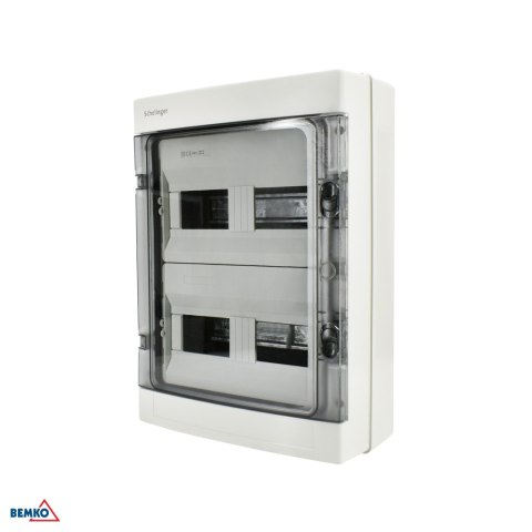 Rozdzielnica natynkowa hermetyczna IP65 ZACISKI 24N+24PE 2x12P SCHELINGER