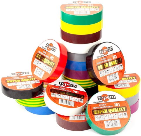 TAŚMA IZOLACYJNA REPERO 701 NIEBIESKA 19MMX20M REPERO