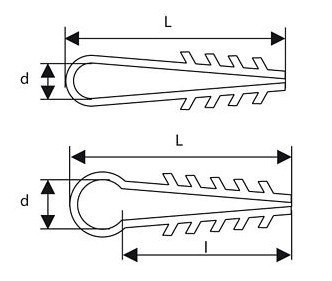 Uchwyty do mocowania przewodów okrągłych UWO-10 (100szt.) TRYTYT