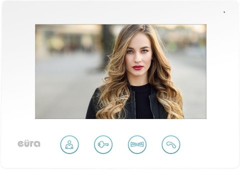 WIDEODOMOFON EURA VDP-90A3 DELTA + biały monitor TUYA EURA