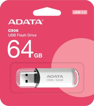 Adata Pendrive C906 64GB USB2.0 biały ADATA