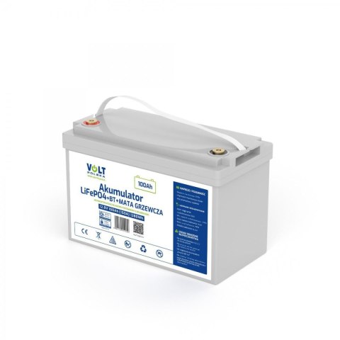 Akumulator VOLT POLSKA LiFePO4 12,8V 100 Ah (150A) + BMS + BLUETOOTH + MATA GRZEWCZA VOLT POLSKA