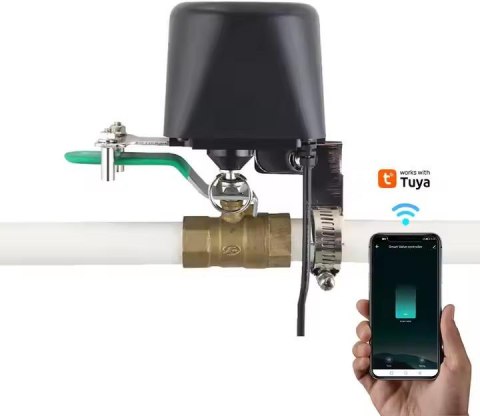 GISE Smart Sterownik zaworu wody/gazu Wi-Fi | Tuya | GV-WF GISE