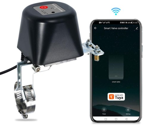 GISE Smart Sterownik zaworu wody/gazu Wi-Fi | Tuya | GV-WF GISE