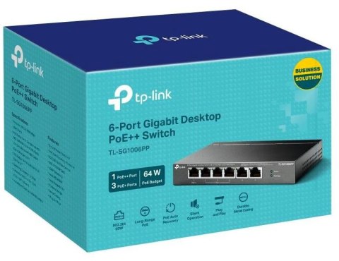 SWITCH TP-LINK TL-SG1006PP (PoE++) TP-LINK
