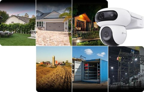 Kamera IP Ezviz HB90X Dual 4G Wi-Fi Kit 4MP+4MP z panelem solarnym 8W EZVIZ